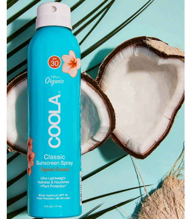 COOLA Classic Body Spray Tropical Coconut SPF30, 177 ml.