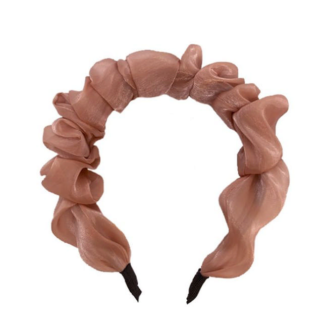 JA-NI Hair Accessories - Headband, The Pink Wavy Silk