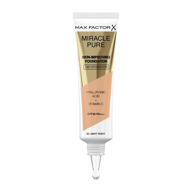 Max Factor Miracle Pure Foundation 40 Light Ivory, 30 ml.