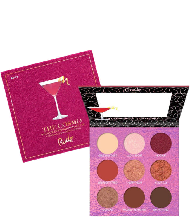 Rude Cosmetics Cocktail Party - 9 Eyeshadow Palette - The Cosmo